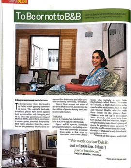 Thikana Delhi | thikanadelhi.com | Boutique bed and breakfast Delhi | Boutique and Breakfast Delhi | Bed and Breakfast Boutique Delhi