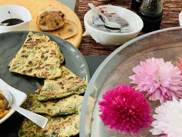 Methi Paranthas Morning Special