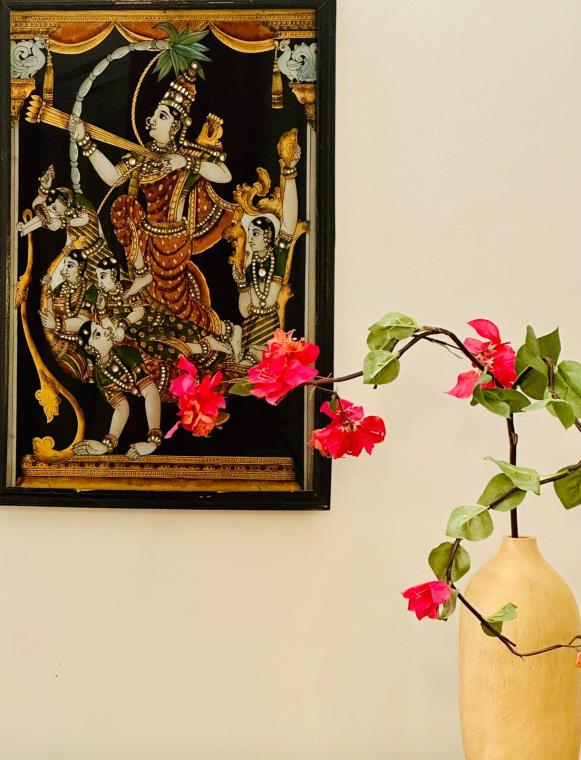 Antique Glass Painting